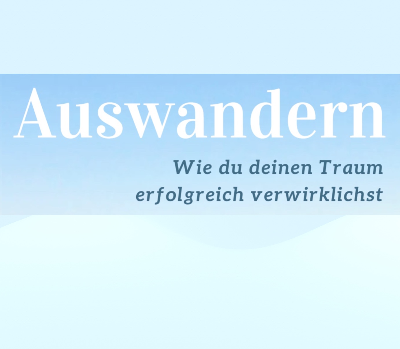 Auswander Coach Leitfaden Erfolgreich Auswandern