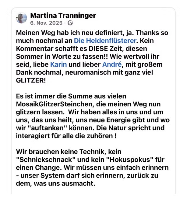 Originale Kundenstimme von Martina Tranninger