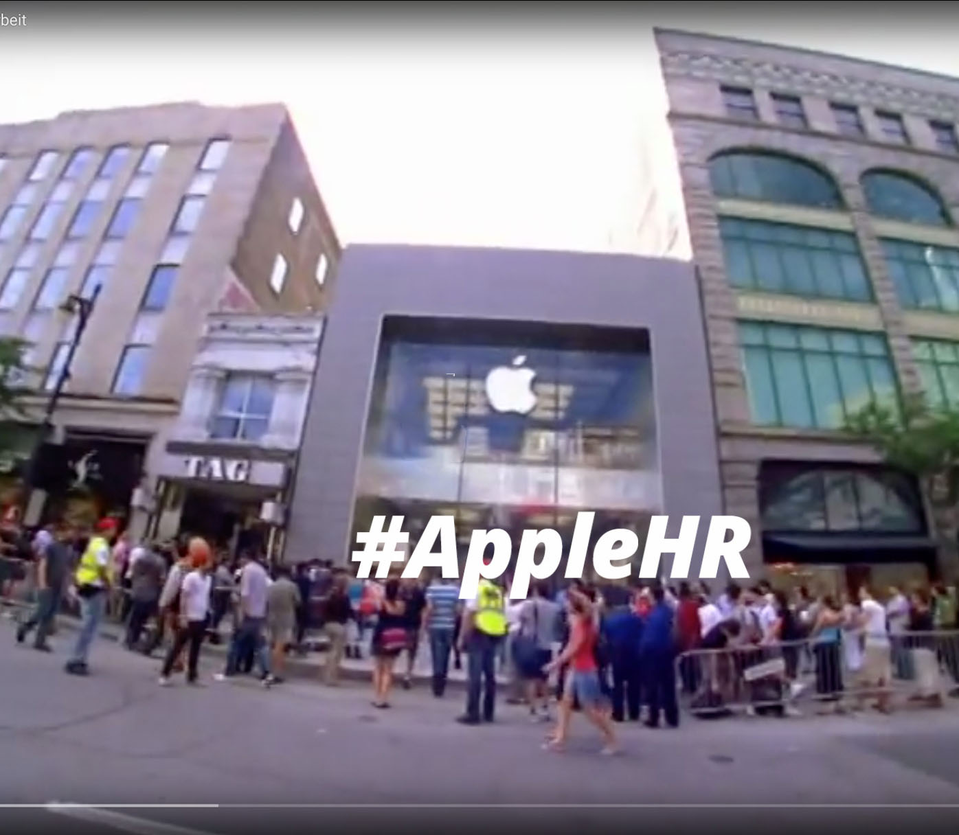 Beispiel Recruiting Video für Jobs im Apple Store von Apple Inc.