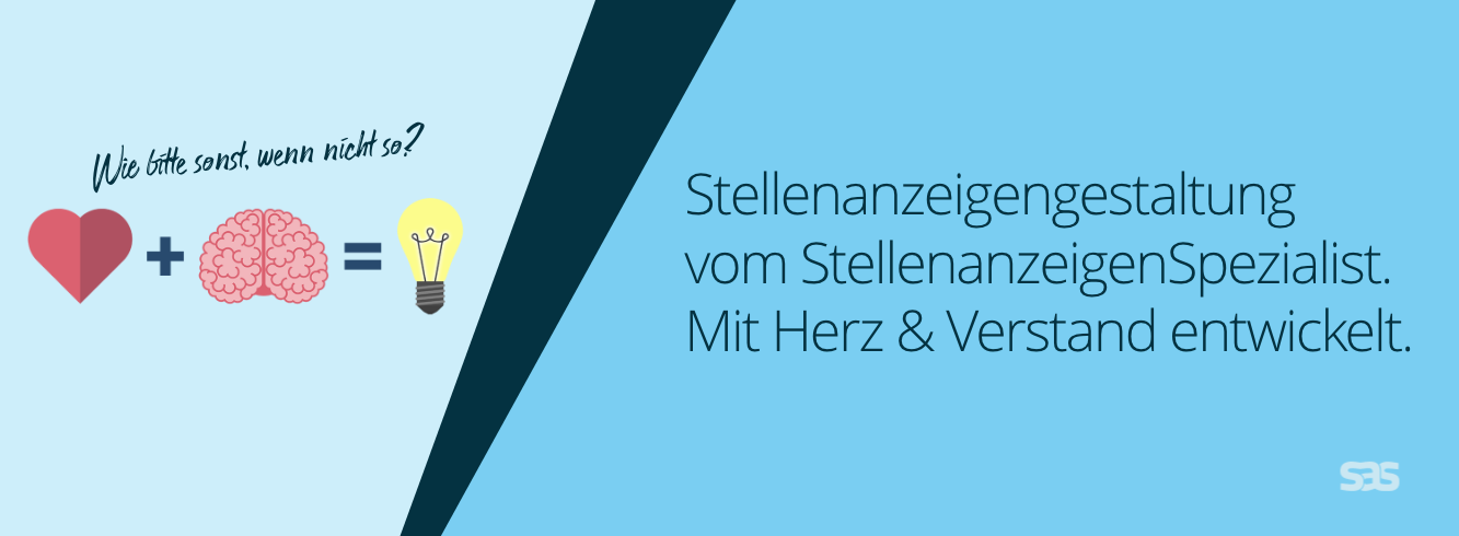 Mit Herz und Verstand gestaltet. Stellenanzeigen vom StellenanzeigenSpezialist