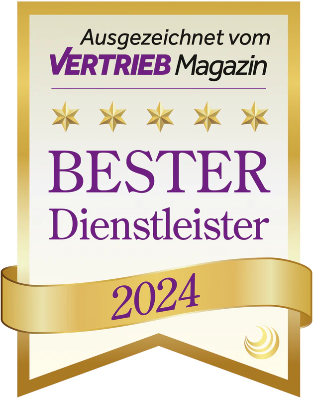Bester Dienstleister 2024 – Vertrieb Magazin
