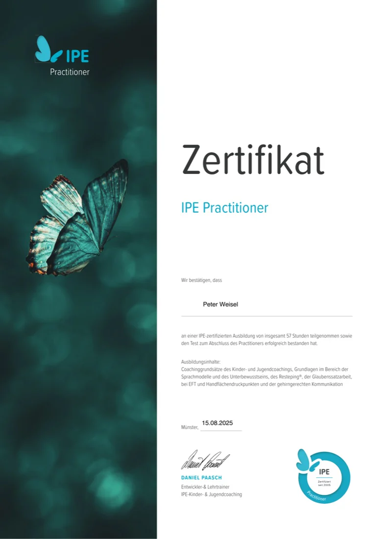 Zertifikat IPE Practitioner