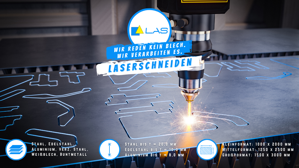 Laserschneiden in der Blechbearbeitung von Kleinserien bei LAS Feinblechtechnik Wetzlar GmbH