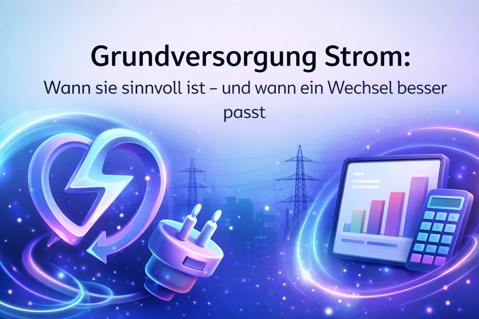 Grundversorgung Strom: Wann sie sinnvoll ist – und wann ein Wechsel besser passt