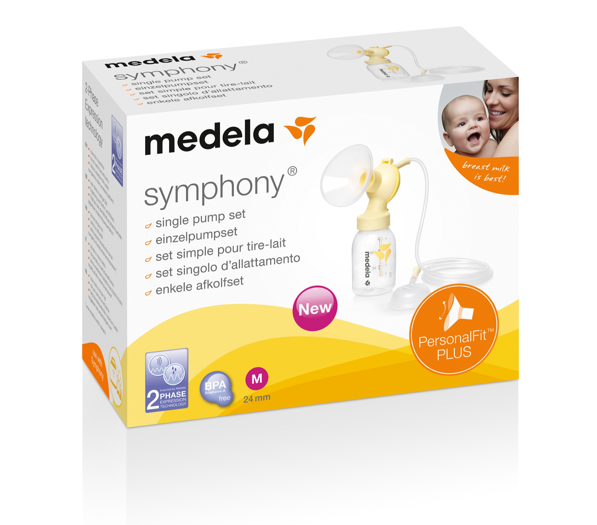 Verpackung der medela Milchpumpe
