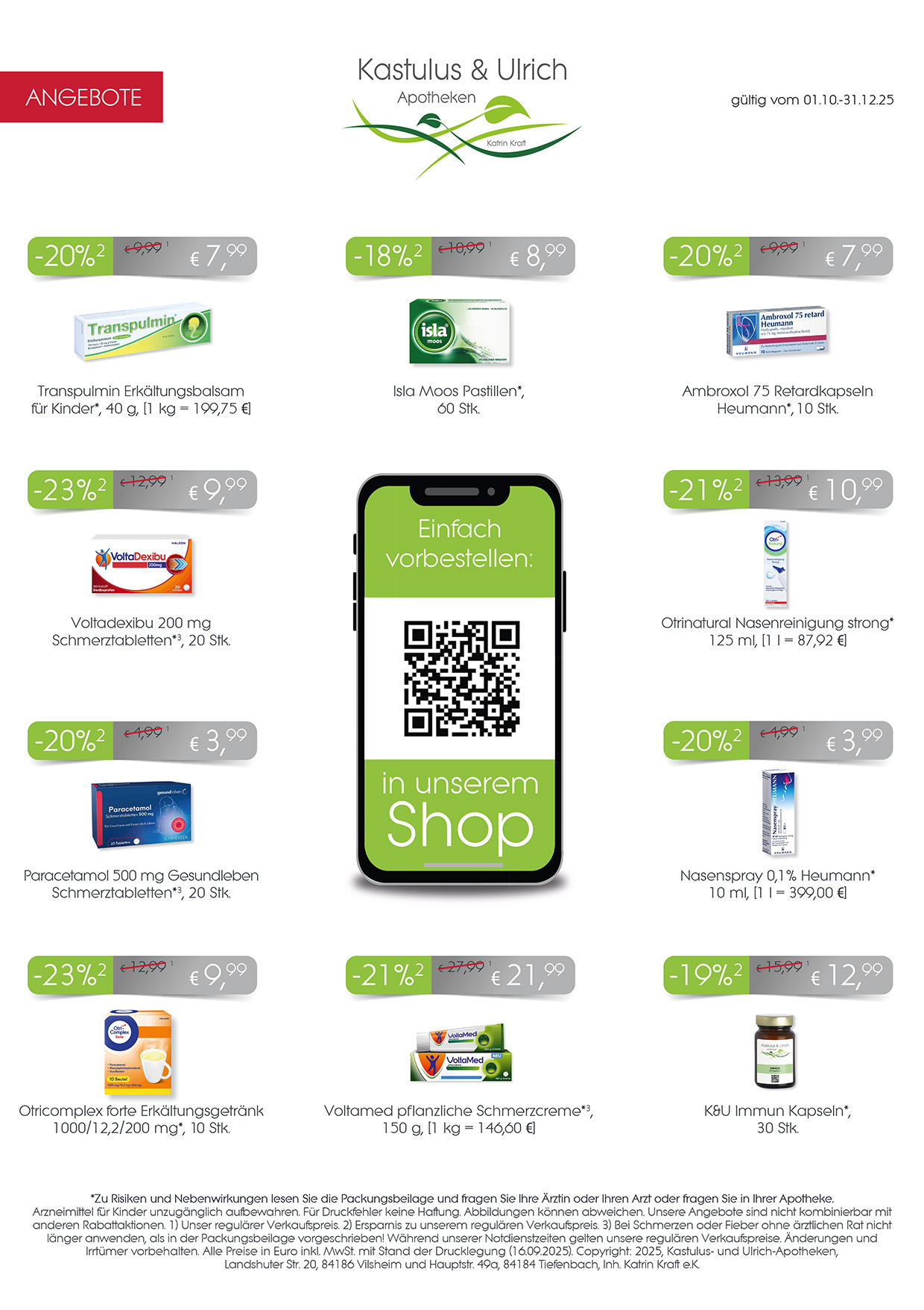 Angebote Kastulus- und Ulrich Apotheken Q4 2025