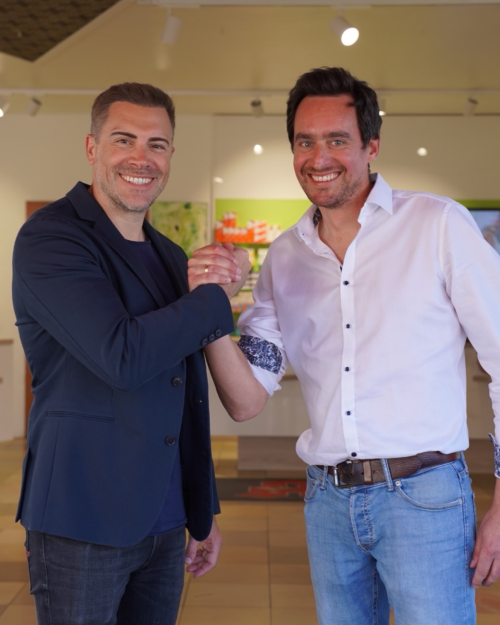 Bodo und Apothekeninhaber Michael