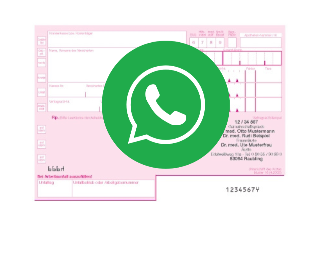Rezept mit WhatsApp Icon