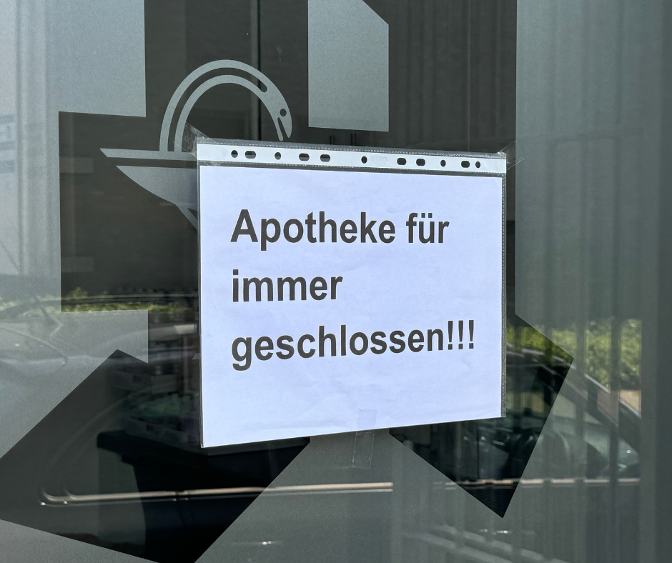 Apotheke für immer geschlossen