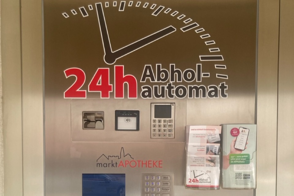 Die 24/7 Abholstation der Markt Apotheke