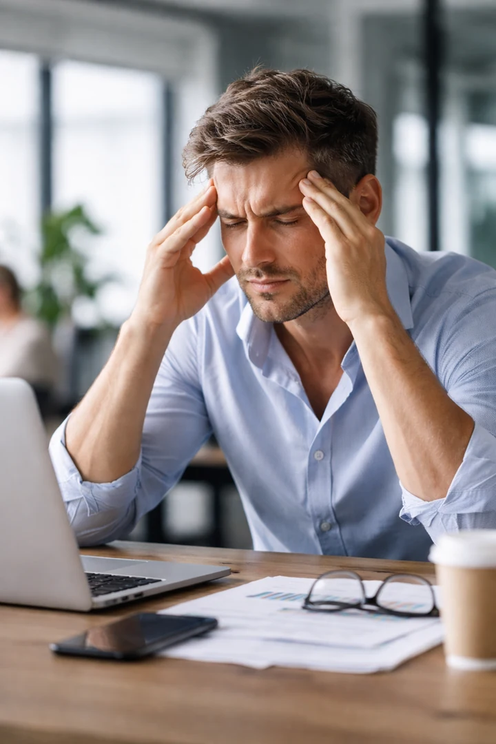 Stress kann zu dauerhaften Spannungen und Verklebungen im Fasziensystem führen
