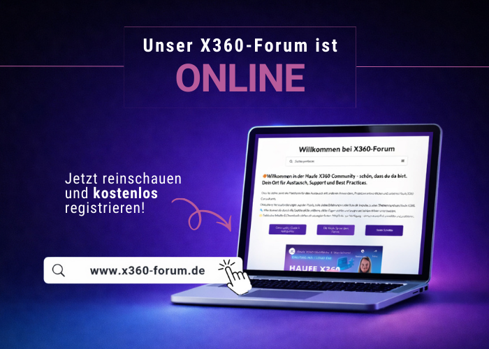 X360-Forum von easyKaufmann – Community für Haufe X360 Anwender, Praxisfragen, Best Practices und Expertenaustausch