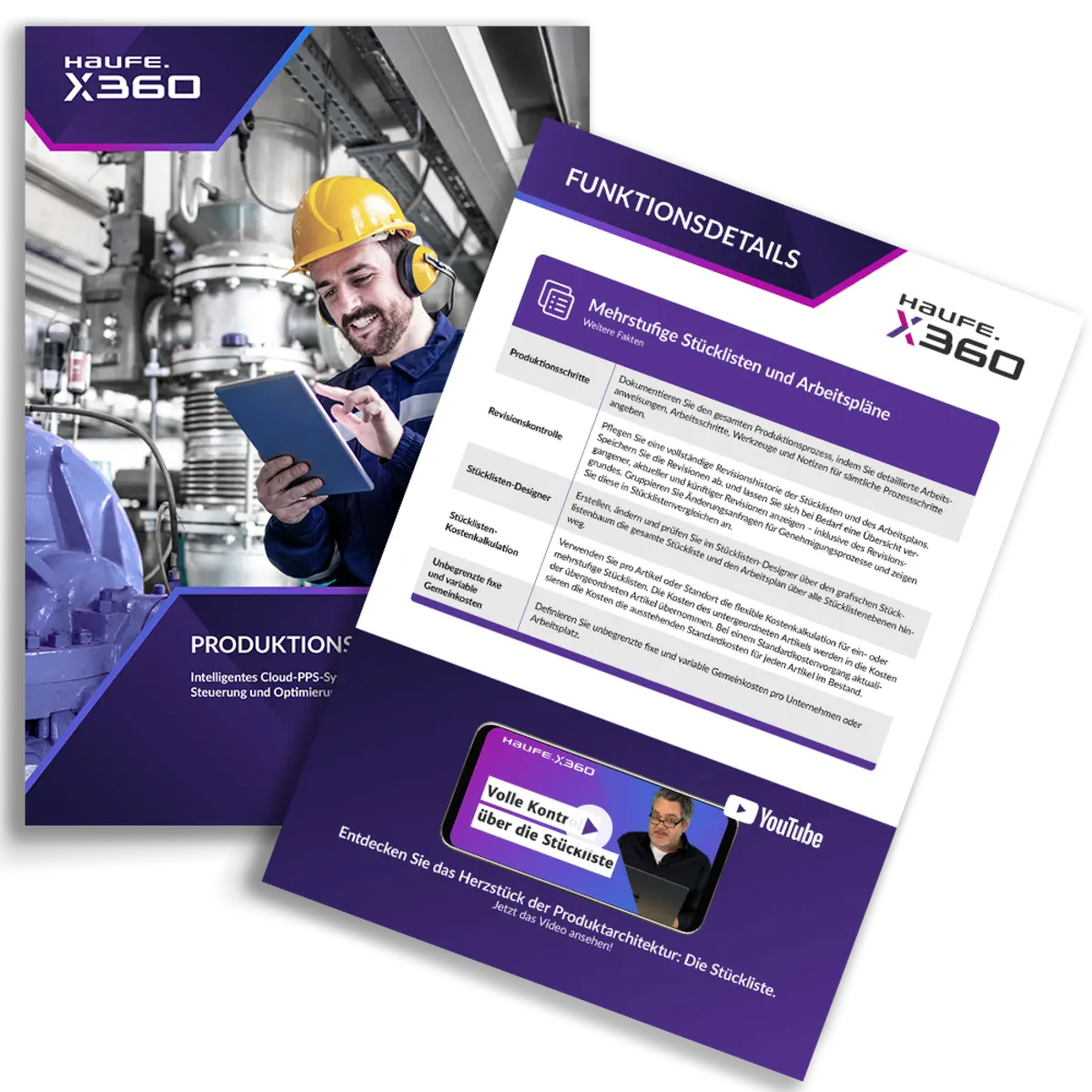 Datenblatt Haufe X360 Produktionsmodul
