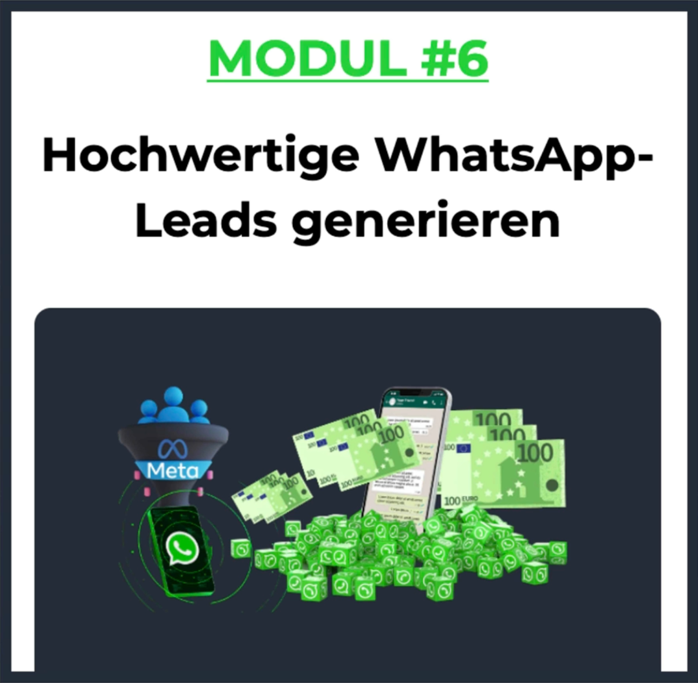 Modul #6 Hochwertige WhatsApp Leads generieren