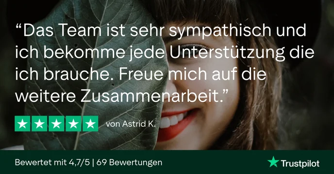 Trustpilot-Bewertung von Astrid K.