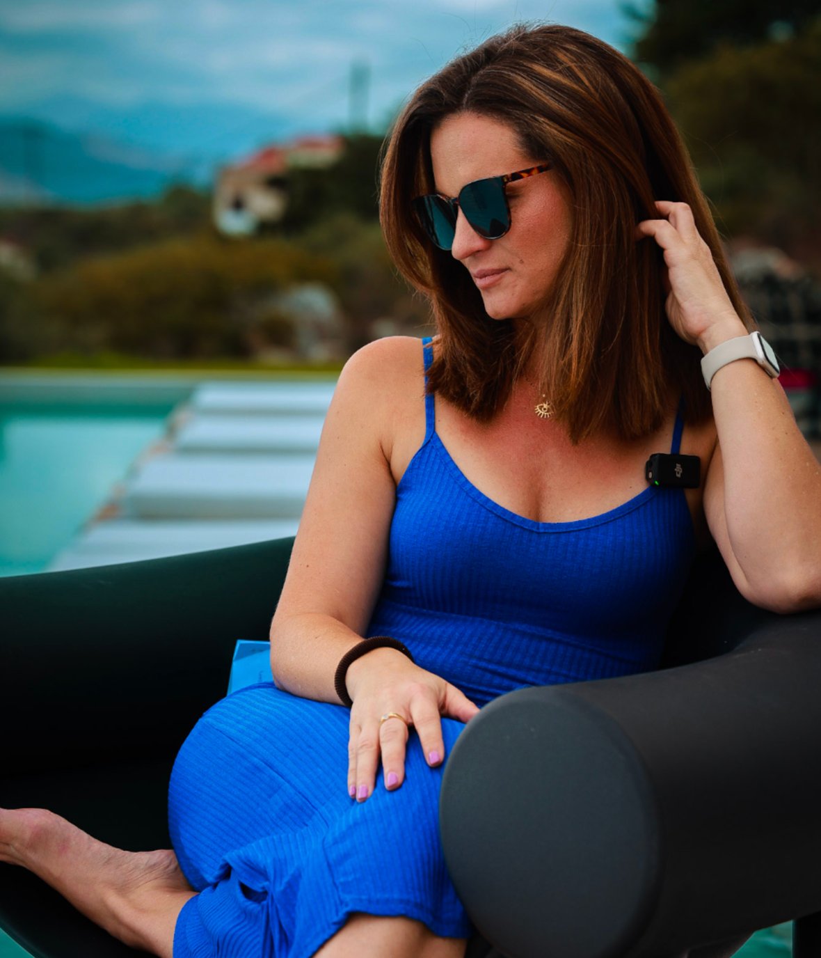 Marie Siber heute mit ihrer Familie auf Kreta
