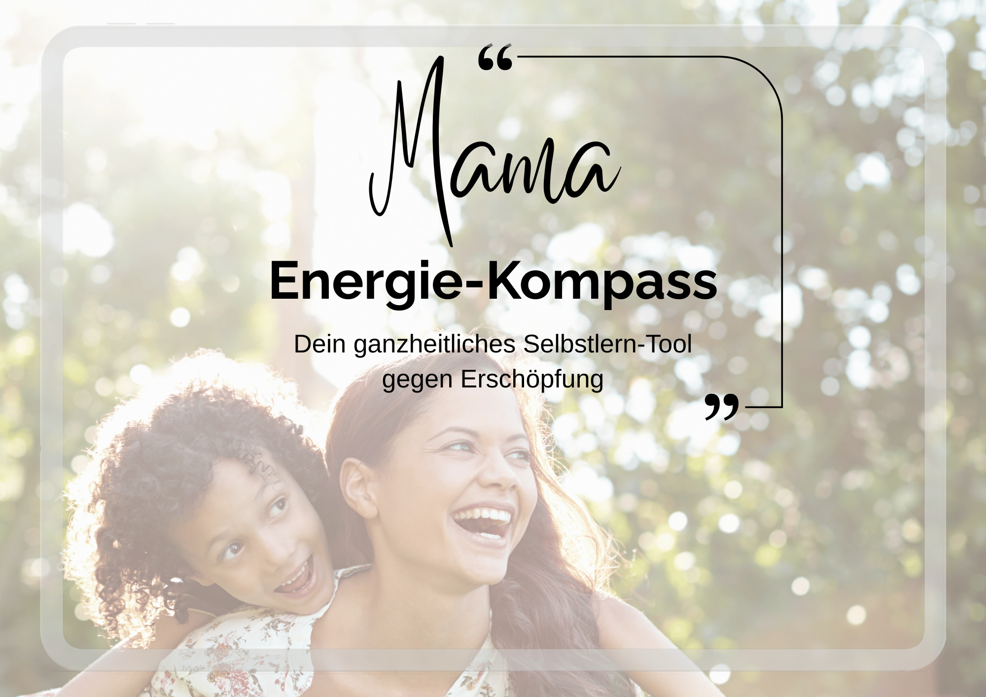 Onlinekurs für erschöpfte Mütter