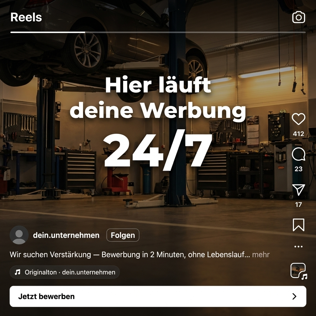 Beispiel einer Anzeige in Instagram Reels