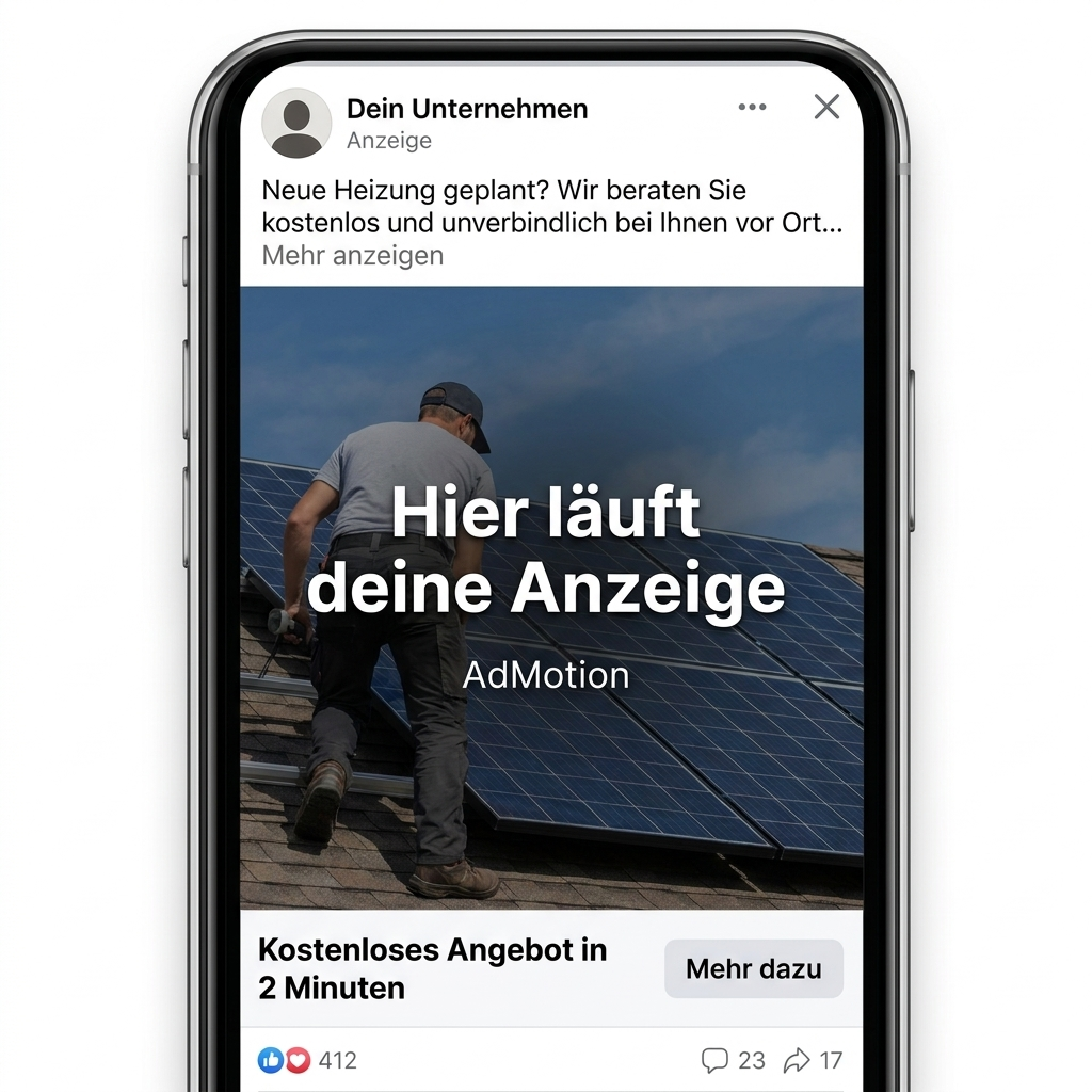 Beispiel einer Anzeige im Facebook-Feed