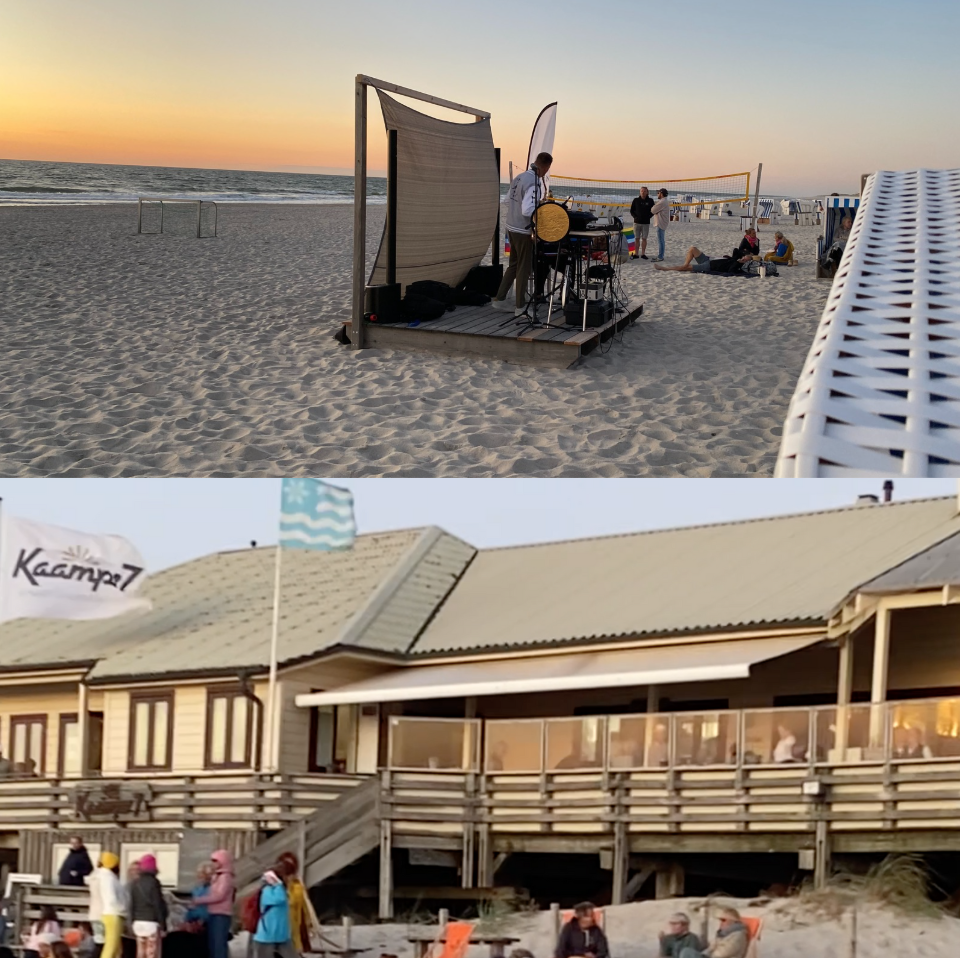 Kaamp 7 – Livemusik & Sonnenuntergang am Strand von Kampen