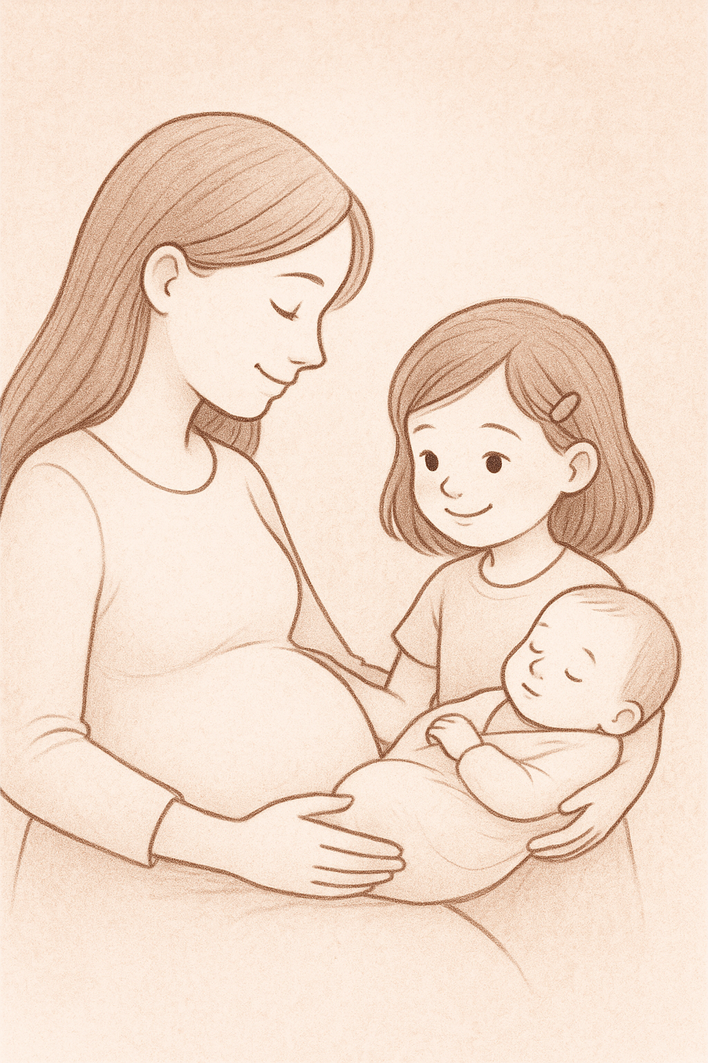 Größere Geschwister auf das Baby vorbereiten