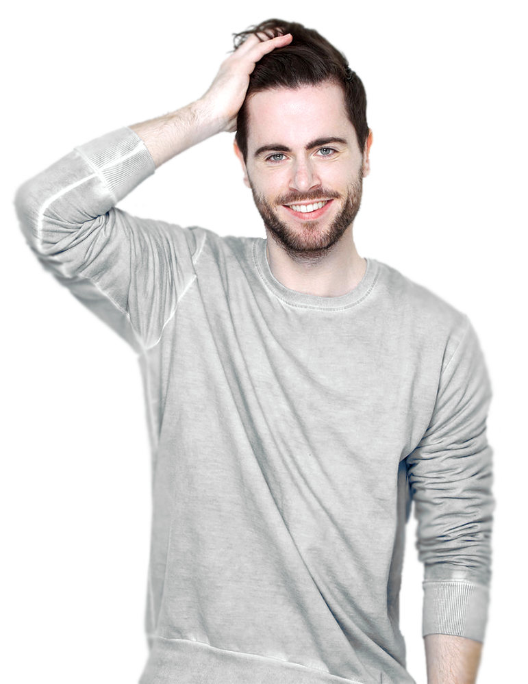 Mann mit vollem Haar