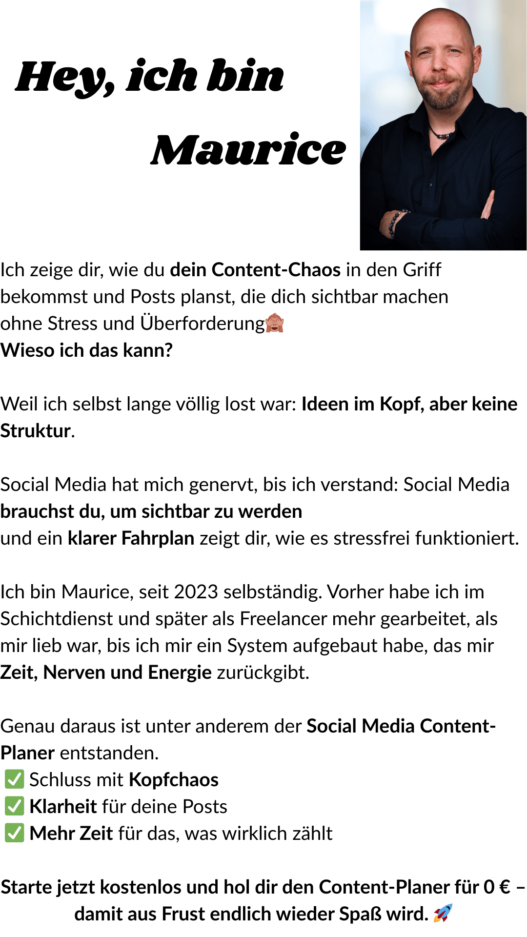 Ich zeige dir, wie du dein Content-Chaos in den Griff bekommst und Posts planst, die dich sichtbar machen ohne Stress und Überforderung🙈 Wieso ich das kann Weil ich selbst lange völlig lost war I (1).png