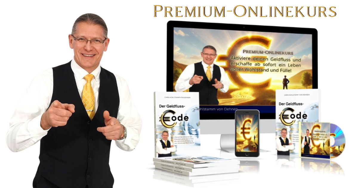 Premium-Onlinekurs – Aktiviere deinen Geldfluss und erschaffe ein Leben voller Wohlstand und Fülle.