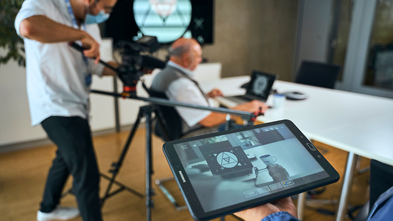 Behind the scenes eines Filmrecruiter Drehs