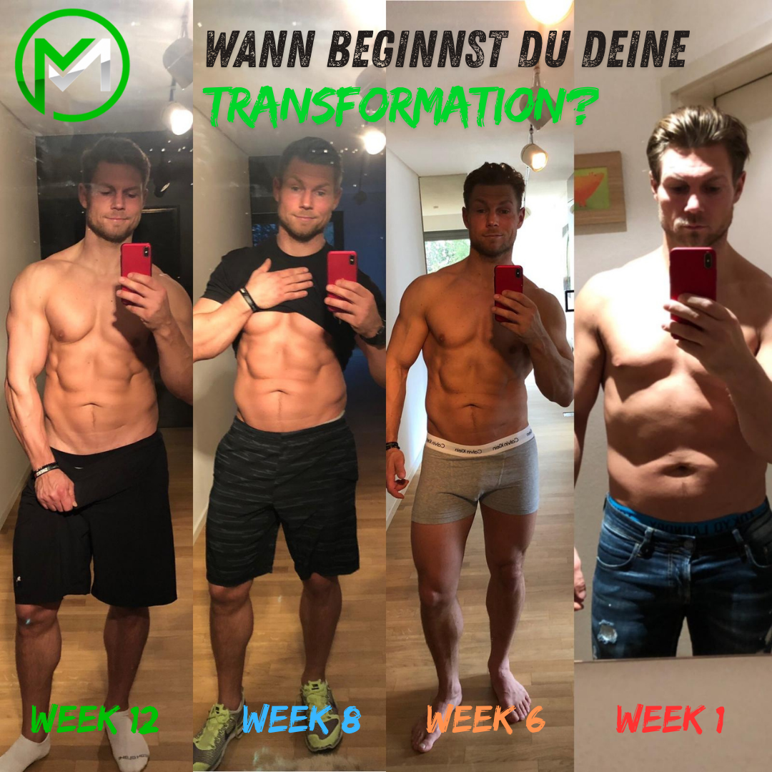 Wie du in 12 Wochen - 12 Kg Fett verlierst und gleichzeitig Muskeln aufbaust