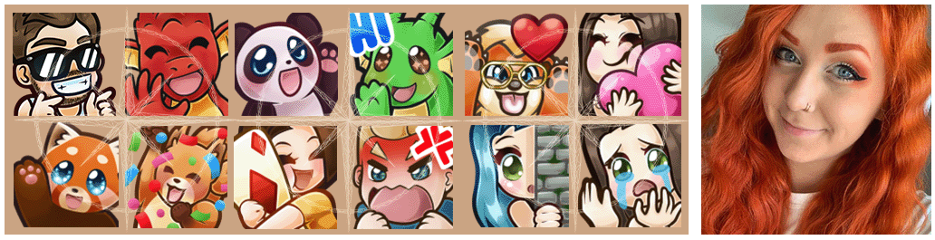 Twitch Emotes und Avatar - Mimi
