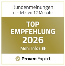 Das Proven Expert Logo als Top Empfehlung 2024