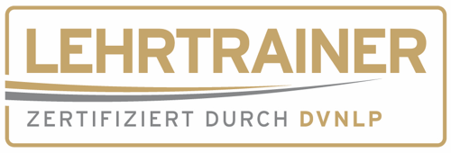 Zertifiziert als Lehrtrainer durch DVNLP