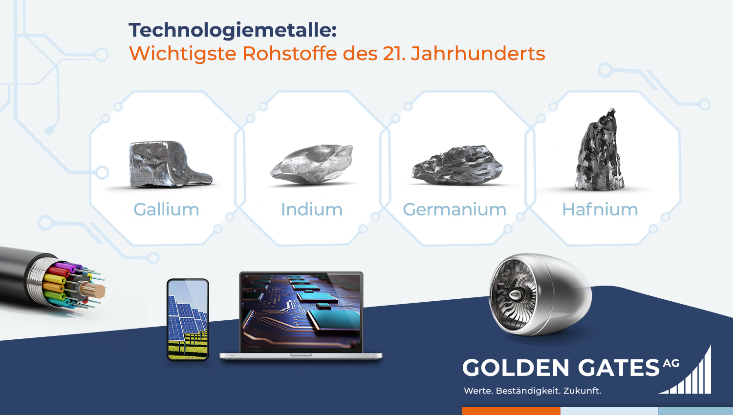 Golden Gates Technologiemetalle: Wichtigste Rohstoffe des 21. Jahrhunderts