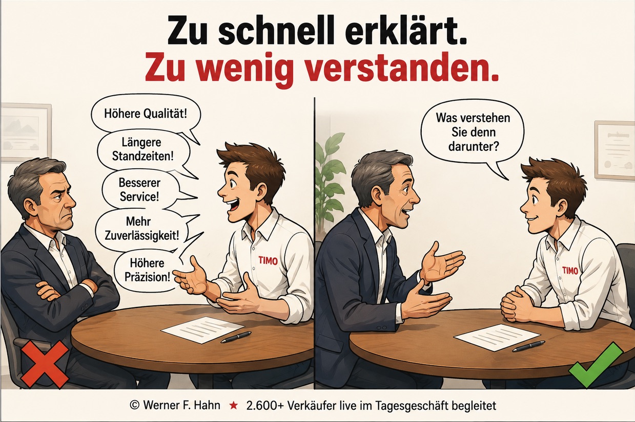 Timo-Cartoon: Zu schnell erklärt. Zu wenig verstanden.
