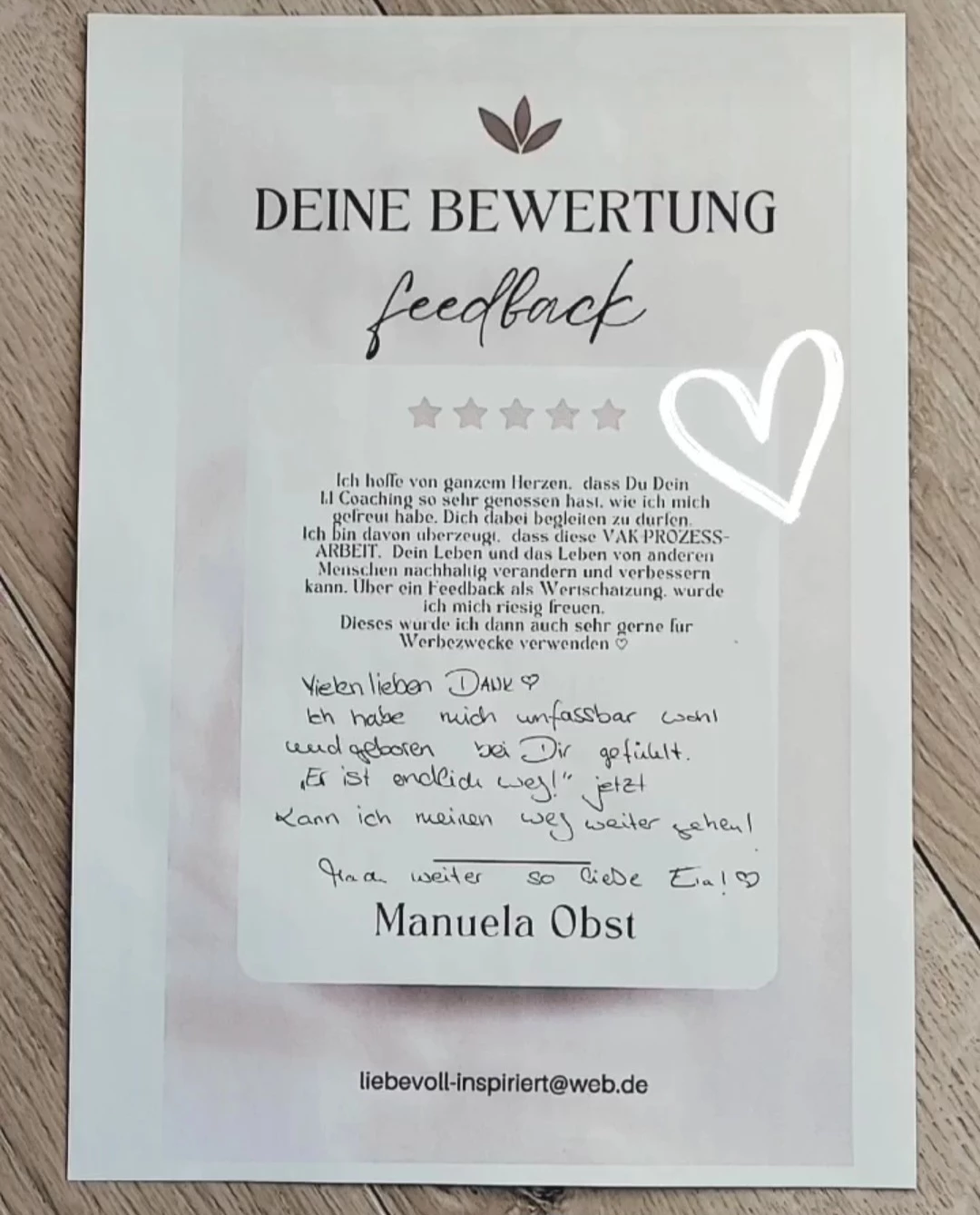 Manuela Obst - Kunden Bewertung 3