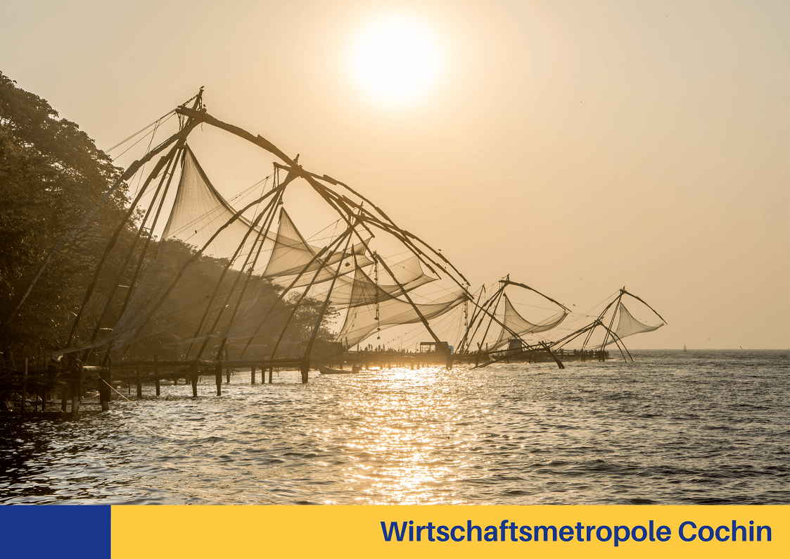 chinesische Fischernetze in Kochin