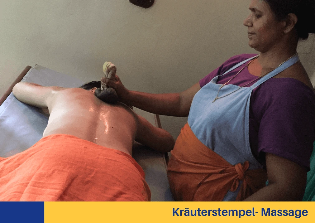 Ayurveda Kräuterstempel Massage Indien