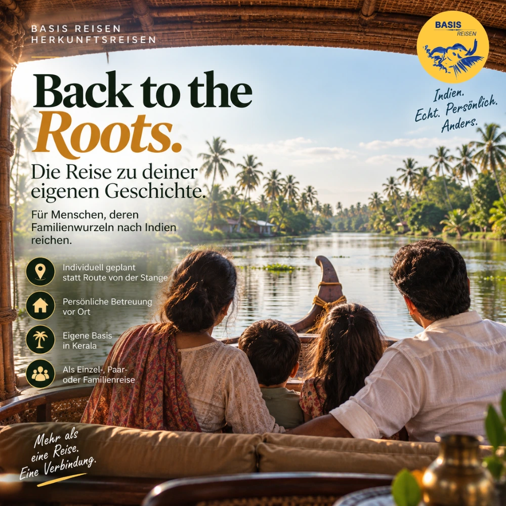 Herkunft Reise Indien Back to the Roots Kerala