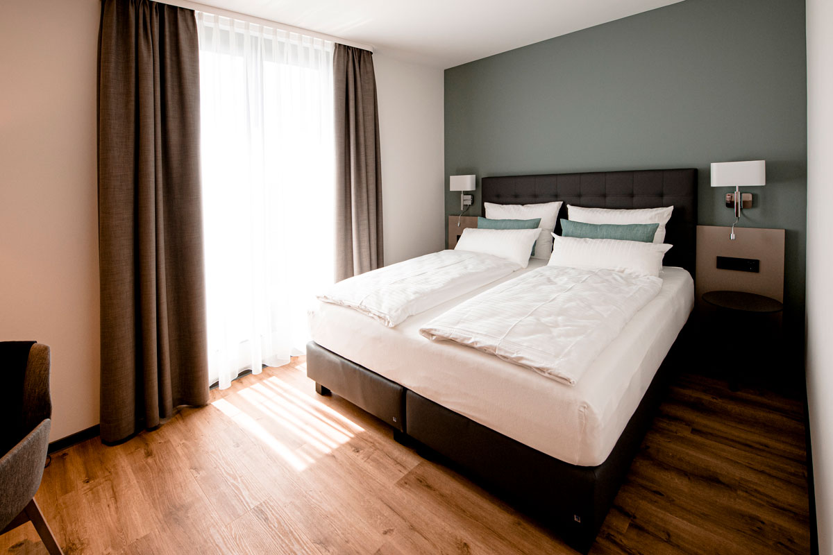Projektbild Hotelzimmer, Hotel Zeitlos in Limburg, Projekt Innenarchitektur Hotel Limburg