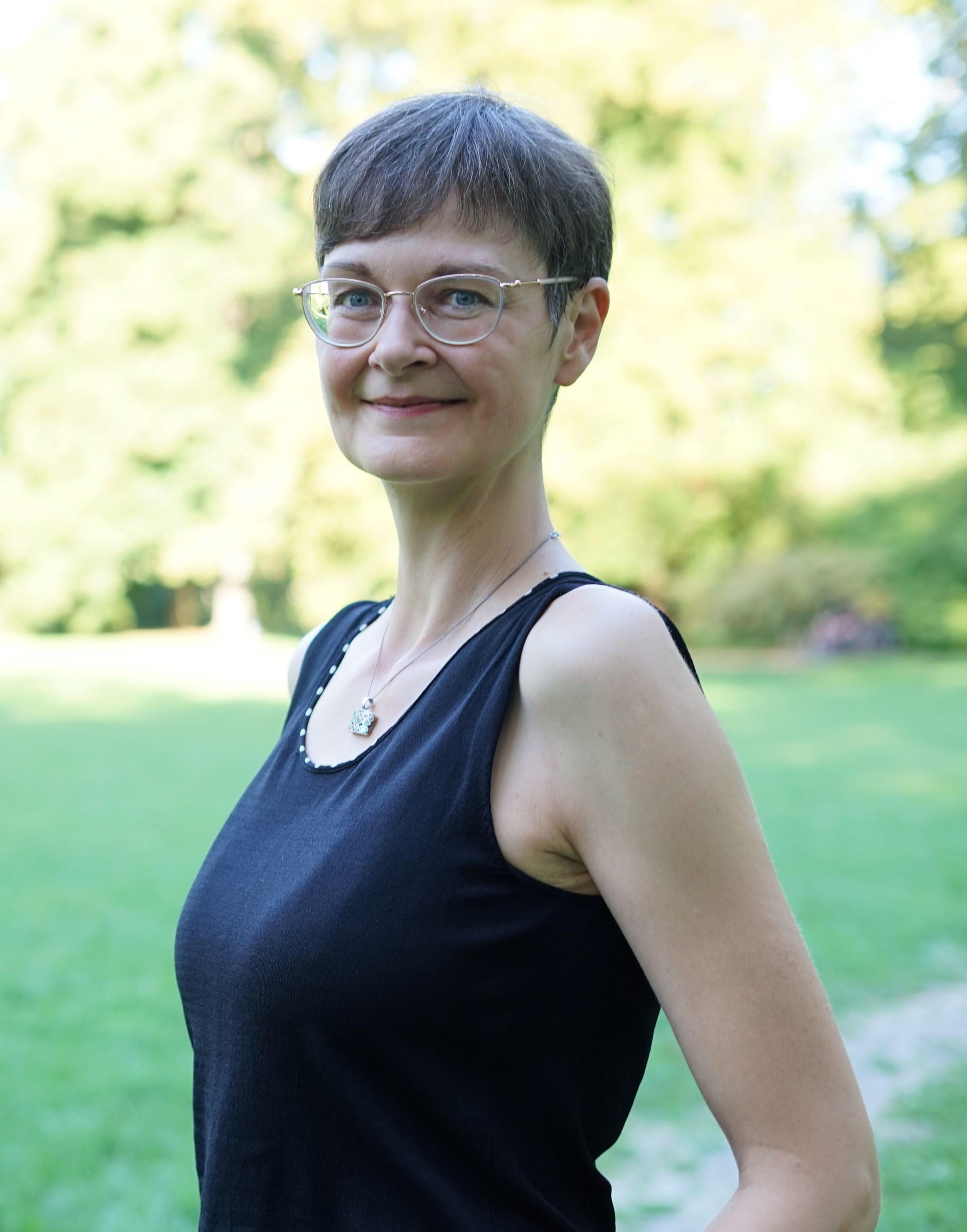 Claudia Hamann im Park