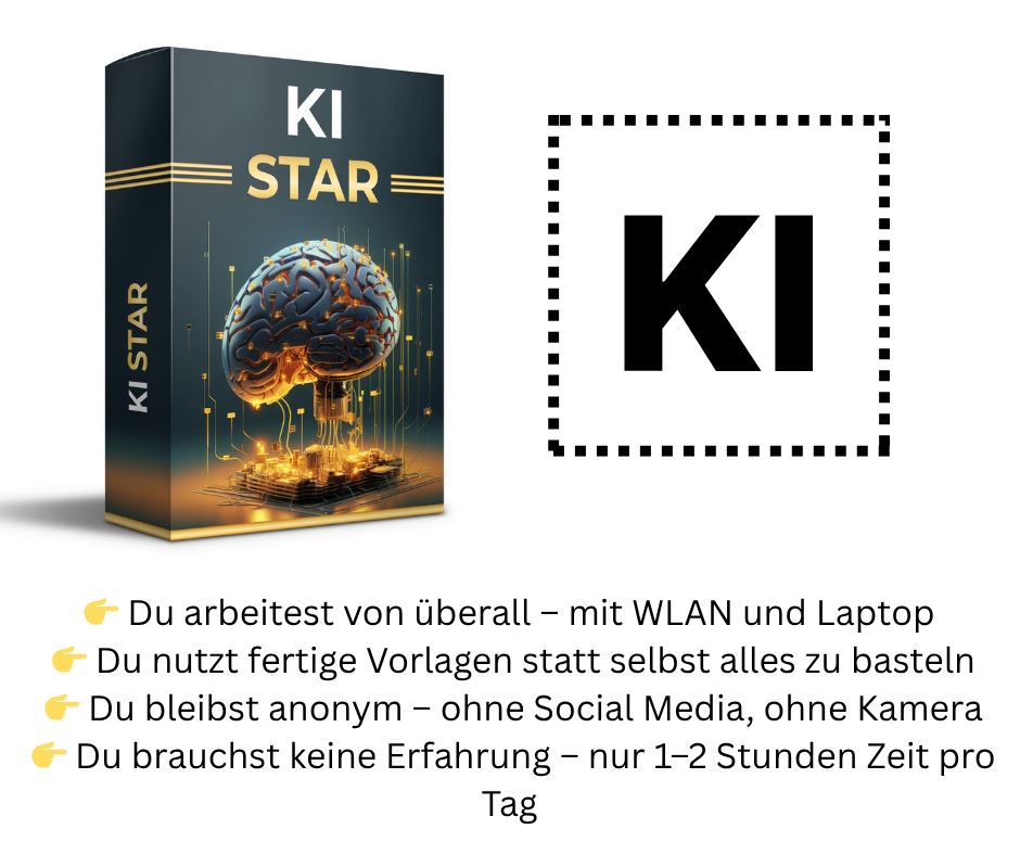 👉 Du arbeitest von überall – mit WLAN und Laptop 👉 Du nutzt fertige Vorlagen statt selbst alles zu basteln 👉 Du bleibst anonym – ohne Social Media, ohne Kamera 👉 Du brauchst keine Erfahrung – .png