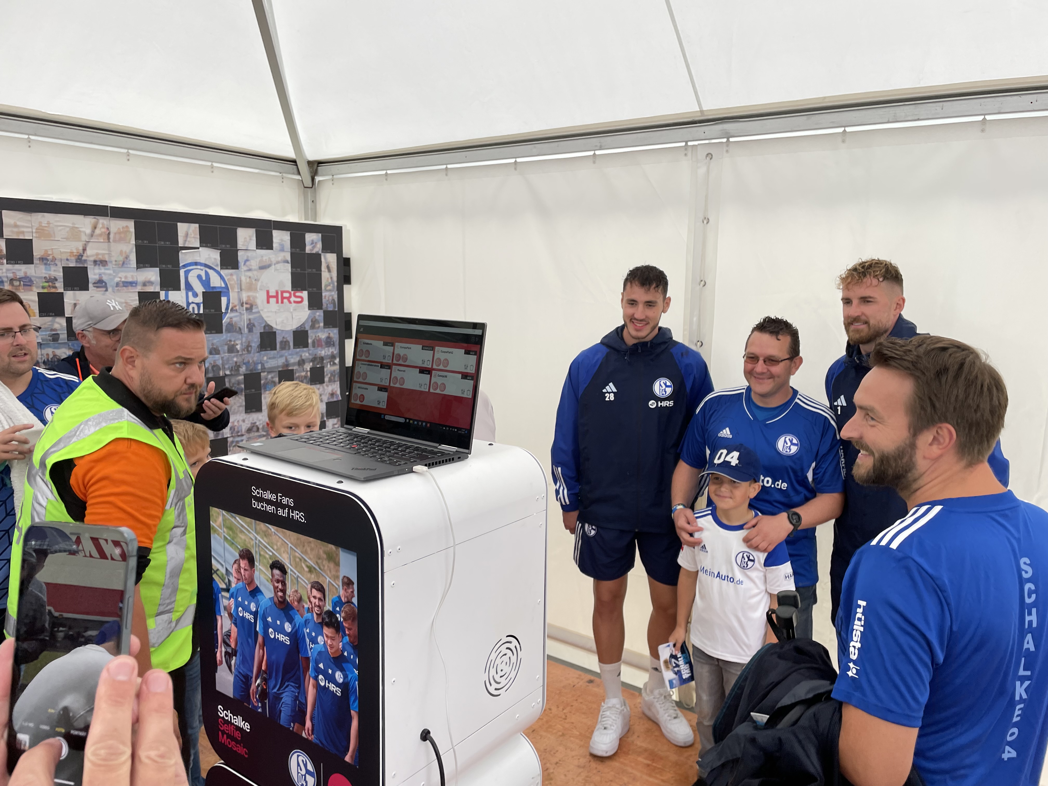 Fotobox mit Fans