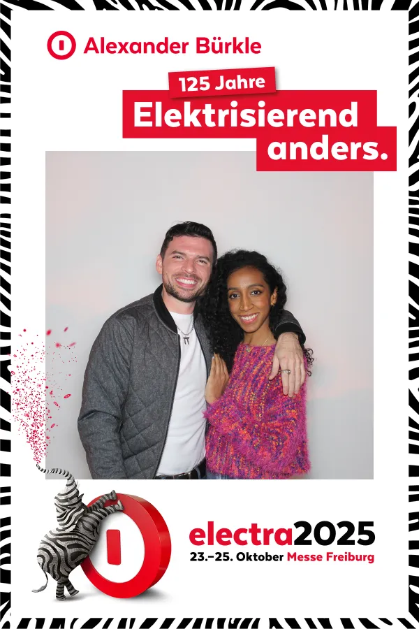 Fotobox-Ausdruck im Messe-Design