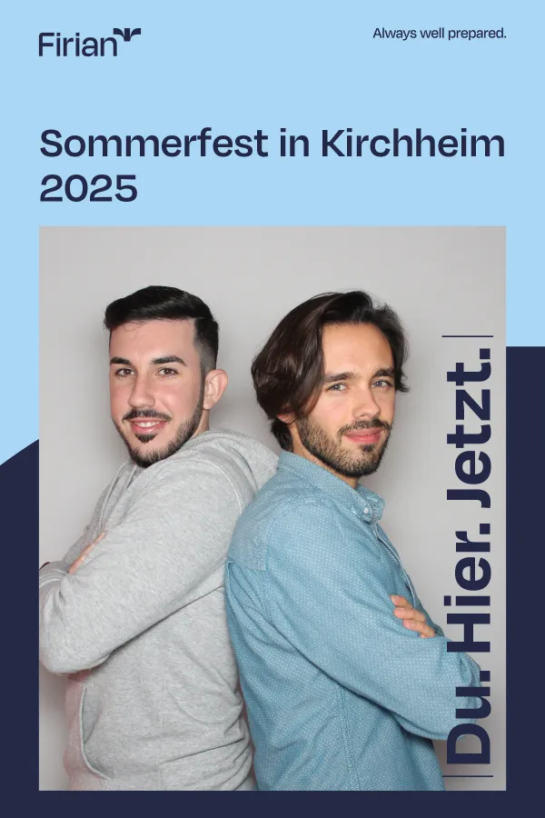 Fotobox-Ausdruck mit individuellem Firmen-Layout