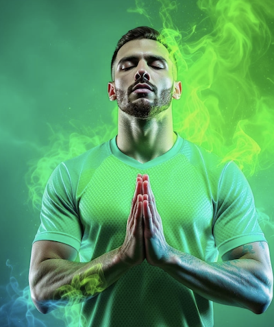 breathwork male athlete