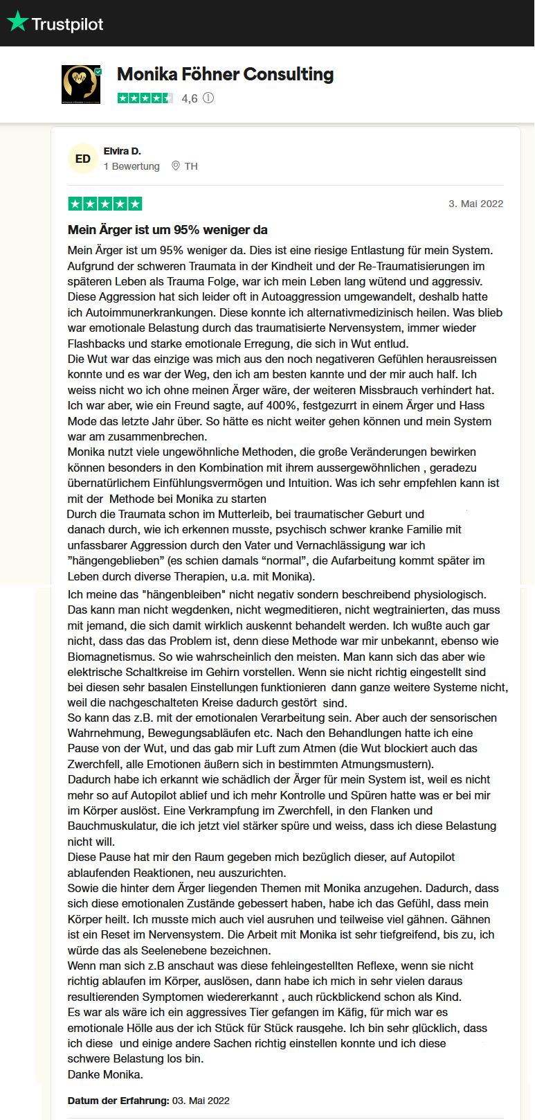 Trustpilot Rezension 3