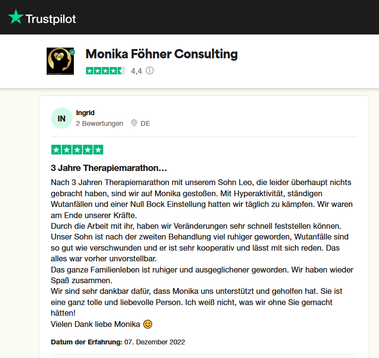Trustpilot Rezension 18