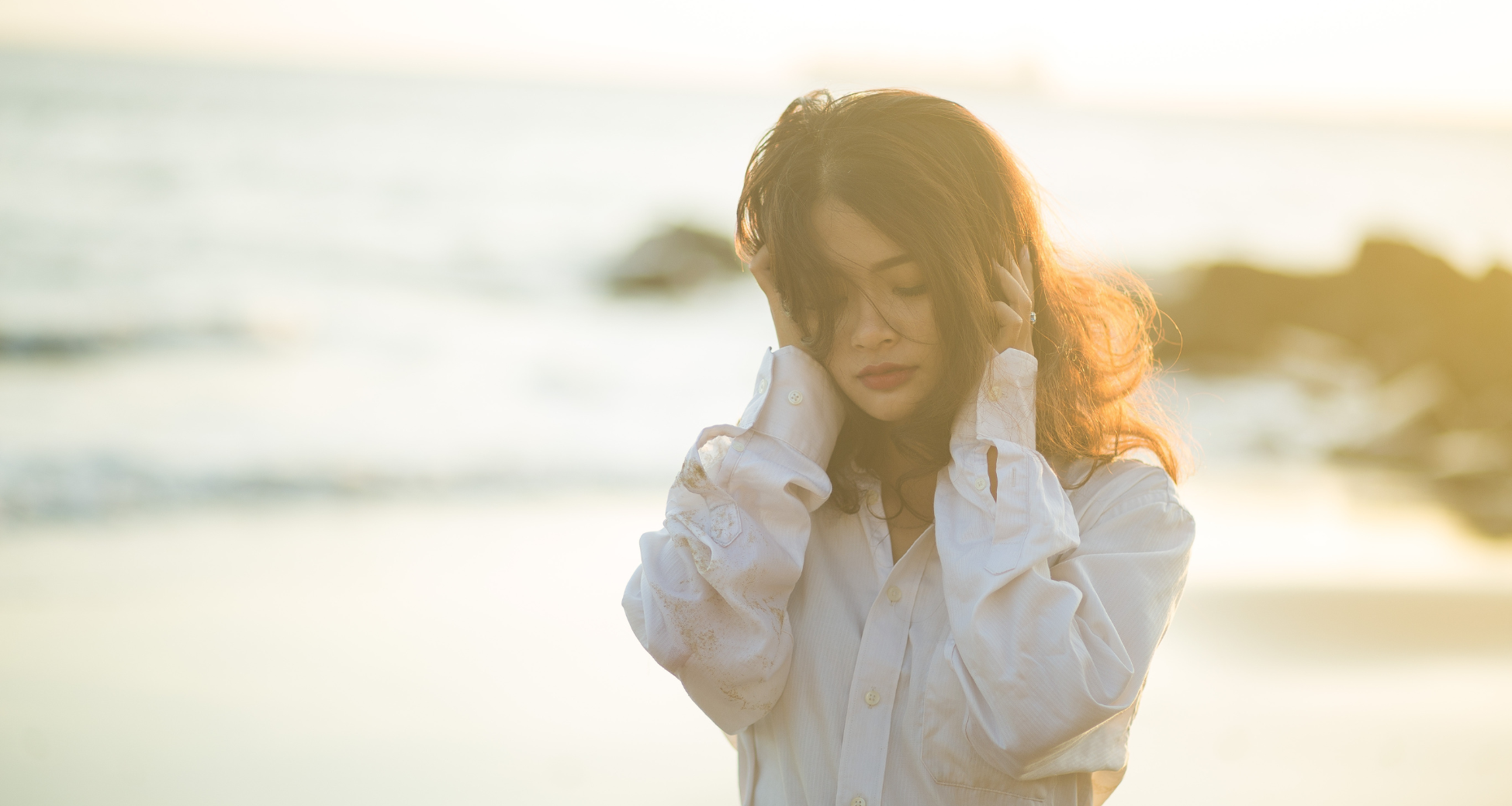 Pink und Schwarz Etikett Landschaft Rechteckiger Sticker (19).png