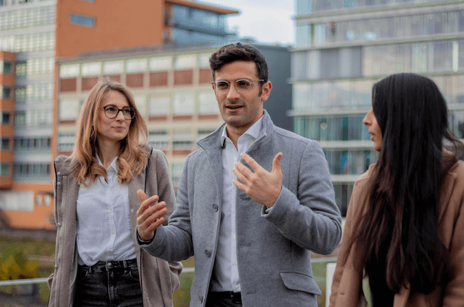 Javid Safaei im Gespräch